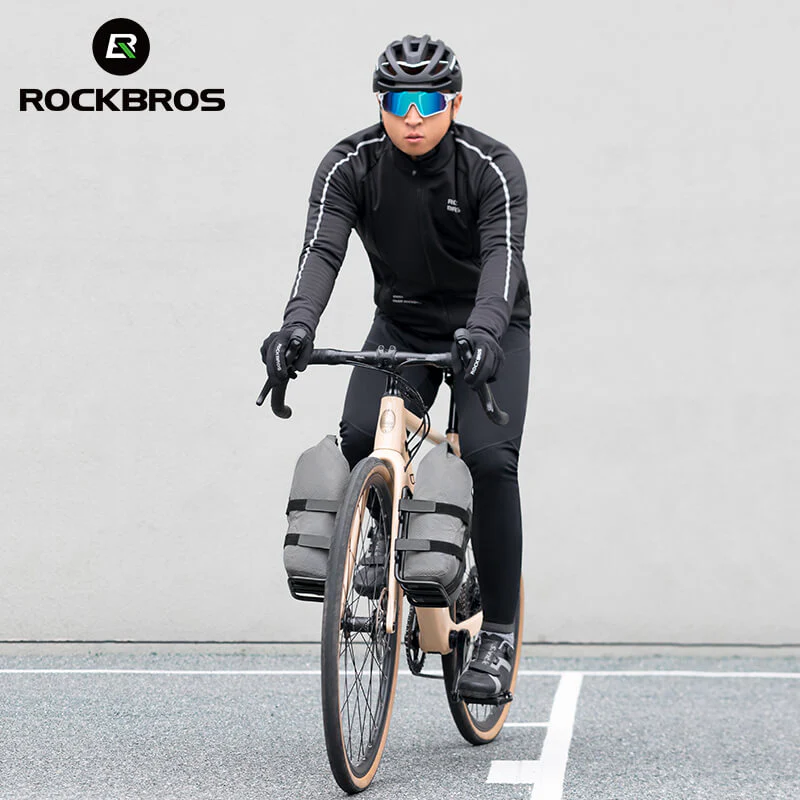 ROCKBROS Water-Resistant Front Fork Rack Bag for Bikepacking - Image 10