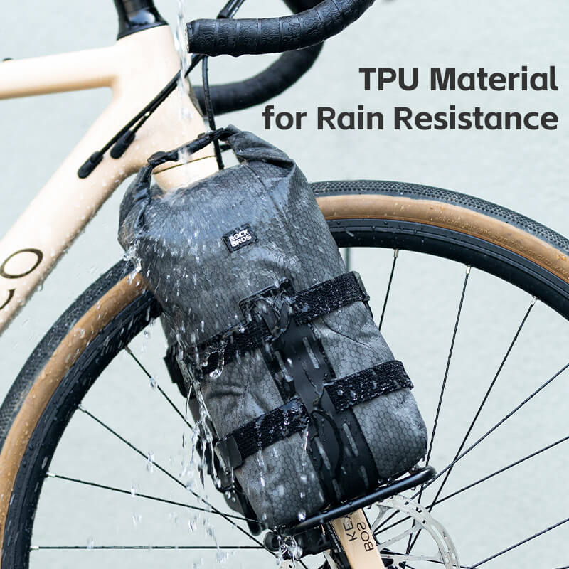 ROCKBROS Water-Resistant Front Fork Rack Bag for Bikepacking - Image 7