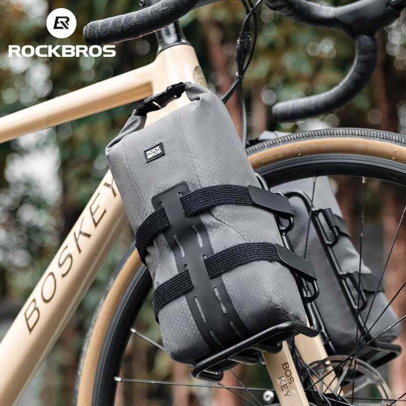 ROCKBROS Water-Resistant Front Fork Rack Bag for Bikepacking - Image 9