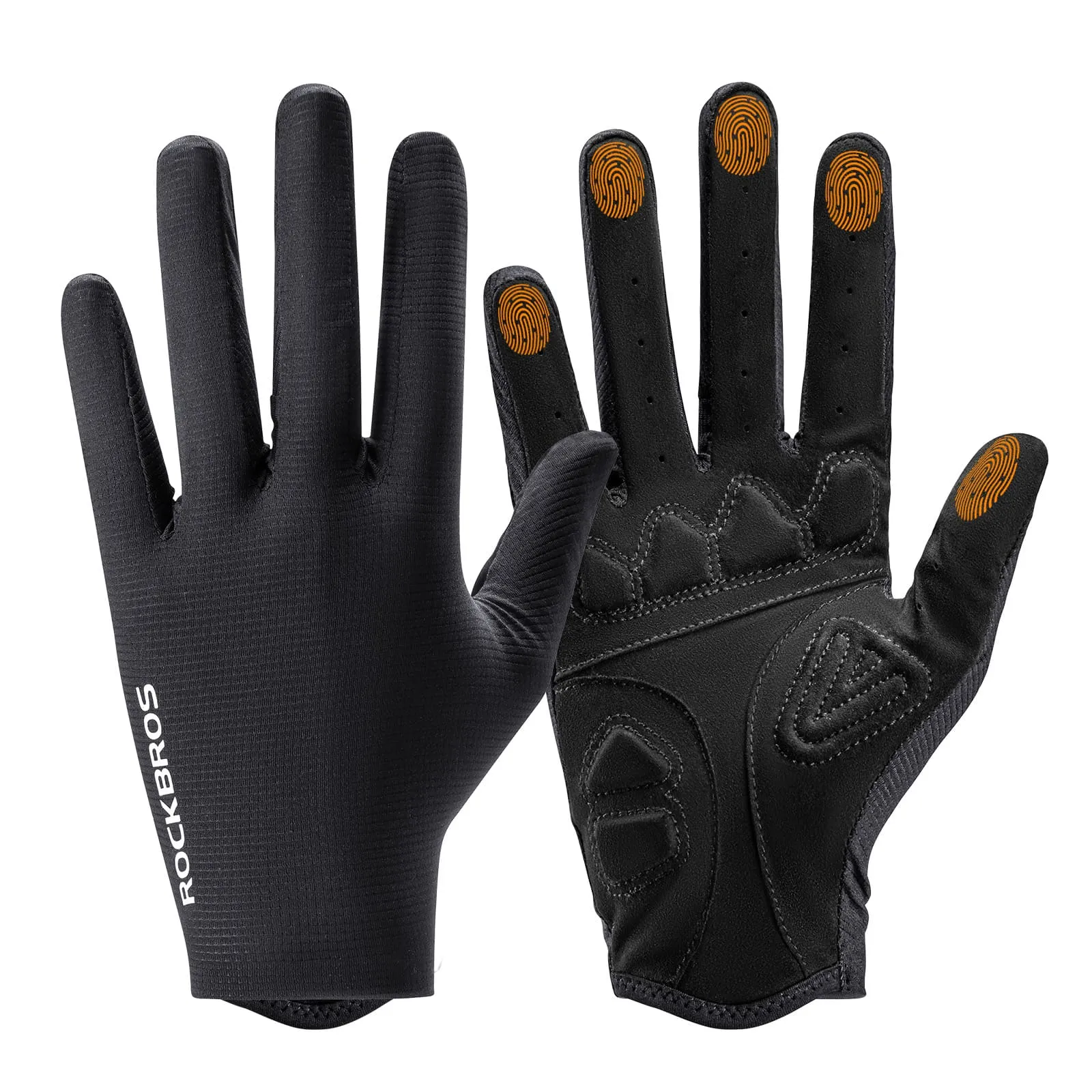 S396-1 Solid Color Full Finger Cycling Gloves