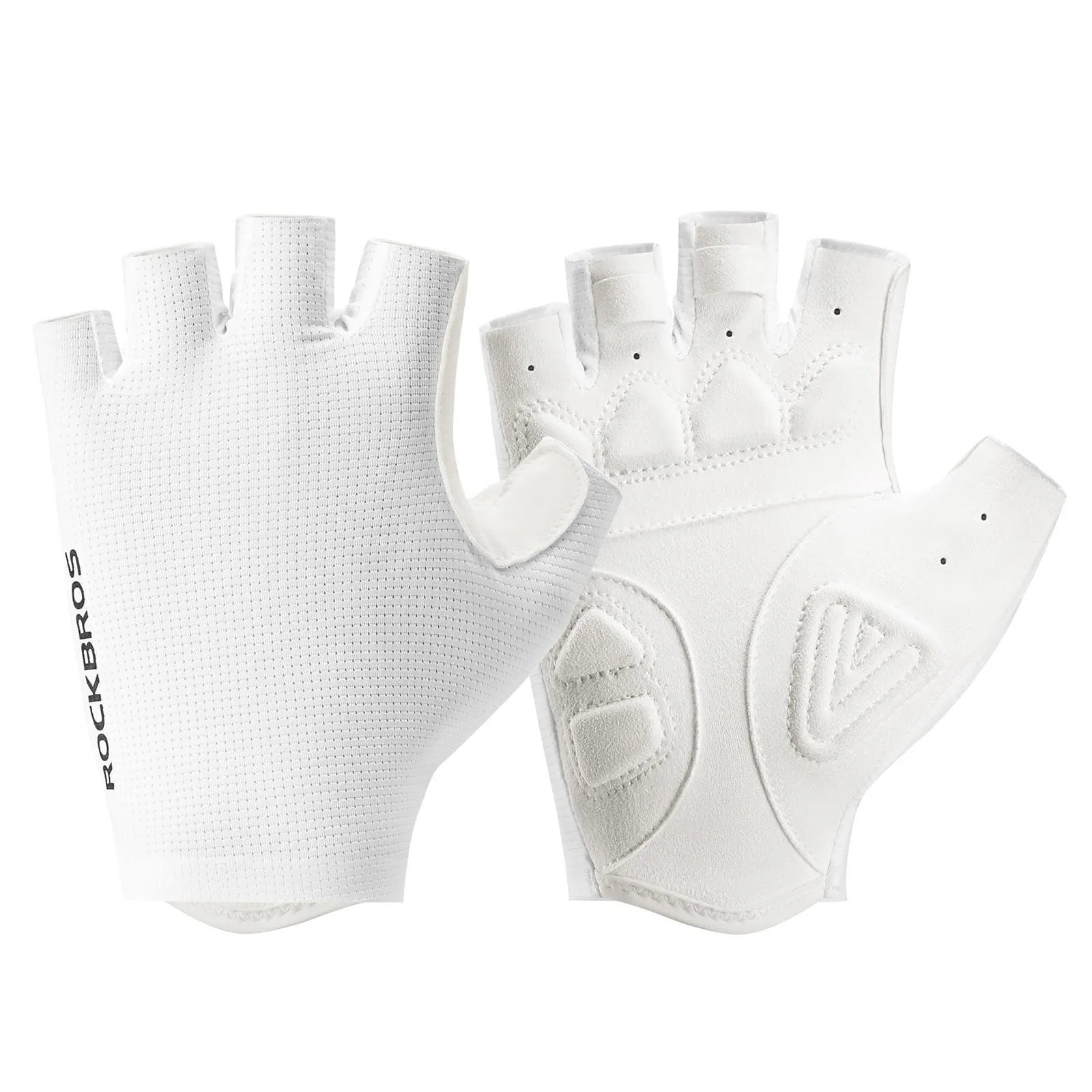 S396 Solid Color Short Finger Cycling Gloves - Image 2