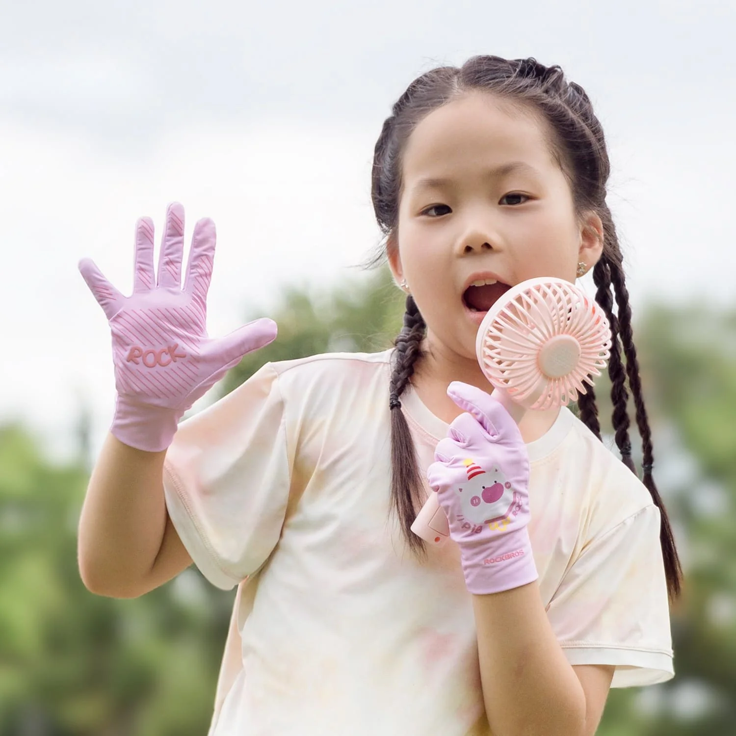 S401 Kids Sun Protection Cycling Gloves - UPF50+ - Image 10