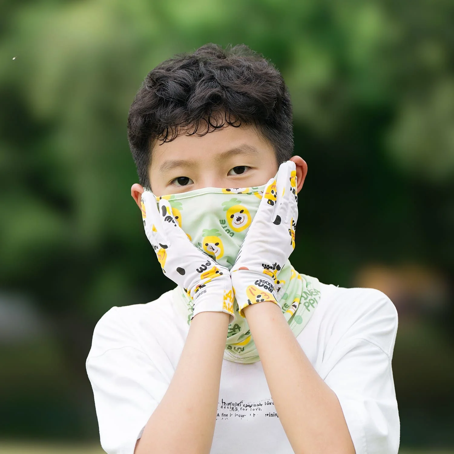 S401 Kids Sun Protection Cycling Gloves - UPF50+ - Image 13