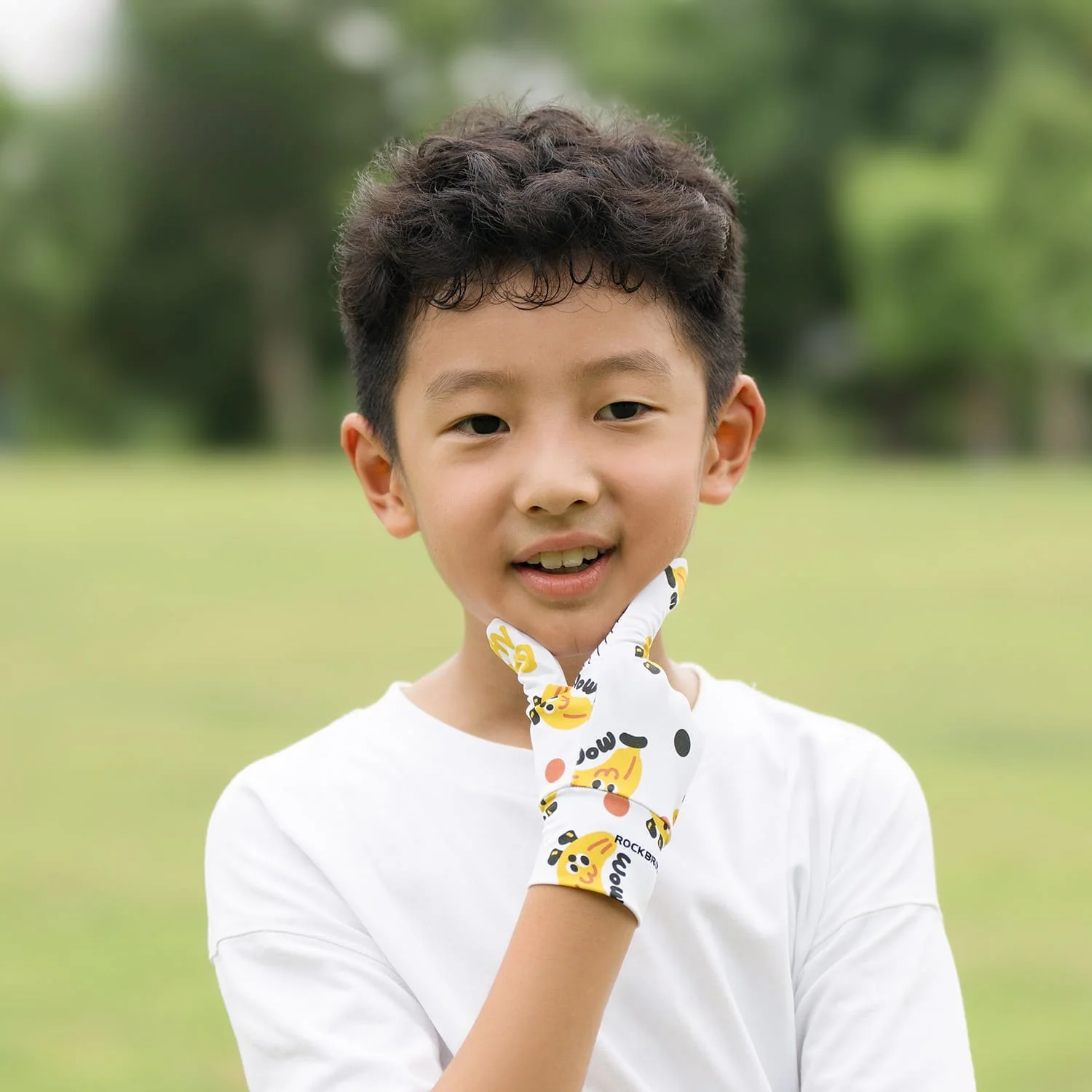 S401 Kids Sun Protection Cycling Gloves - UPF50+ - Image 9
