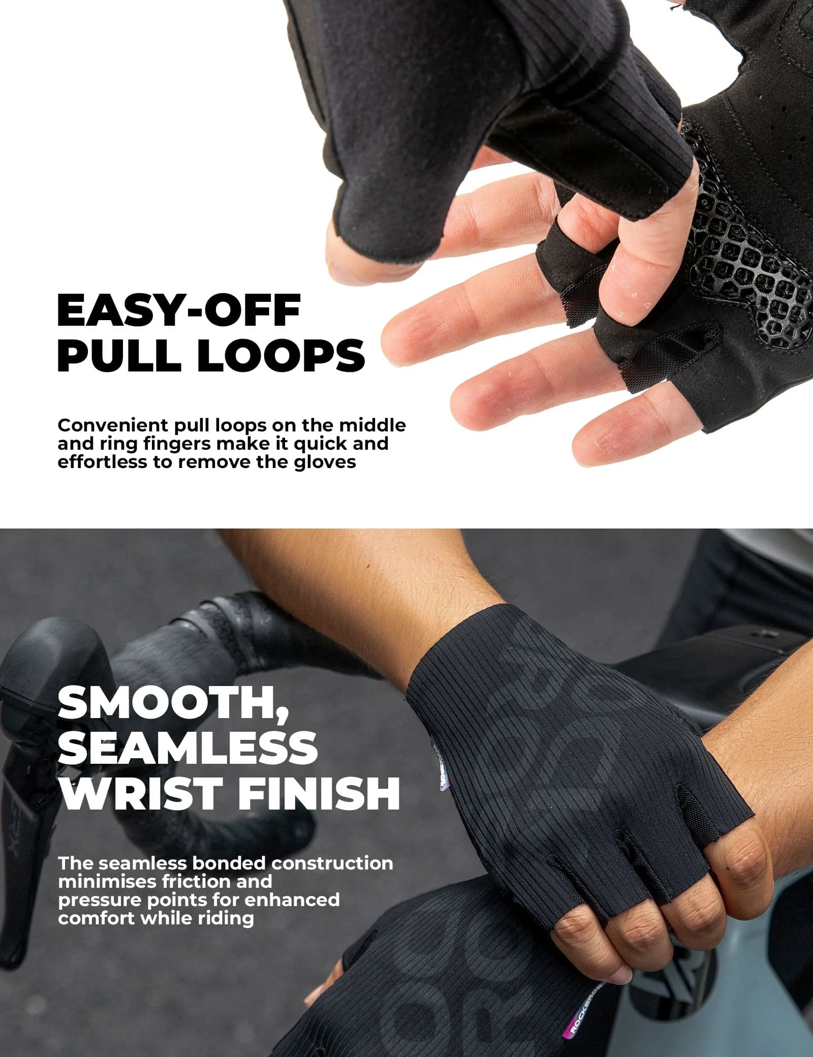 S405 3D Printed Palm Pad Cycling Gloves - Image 9