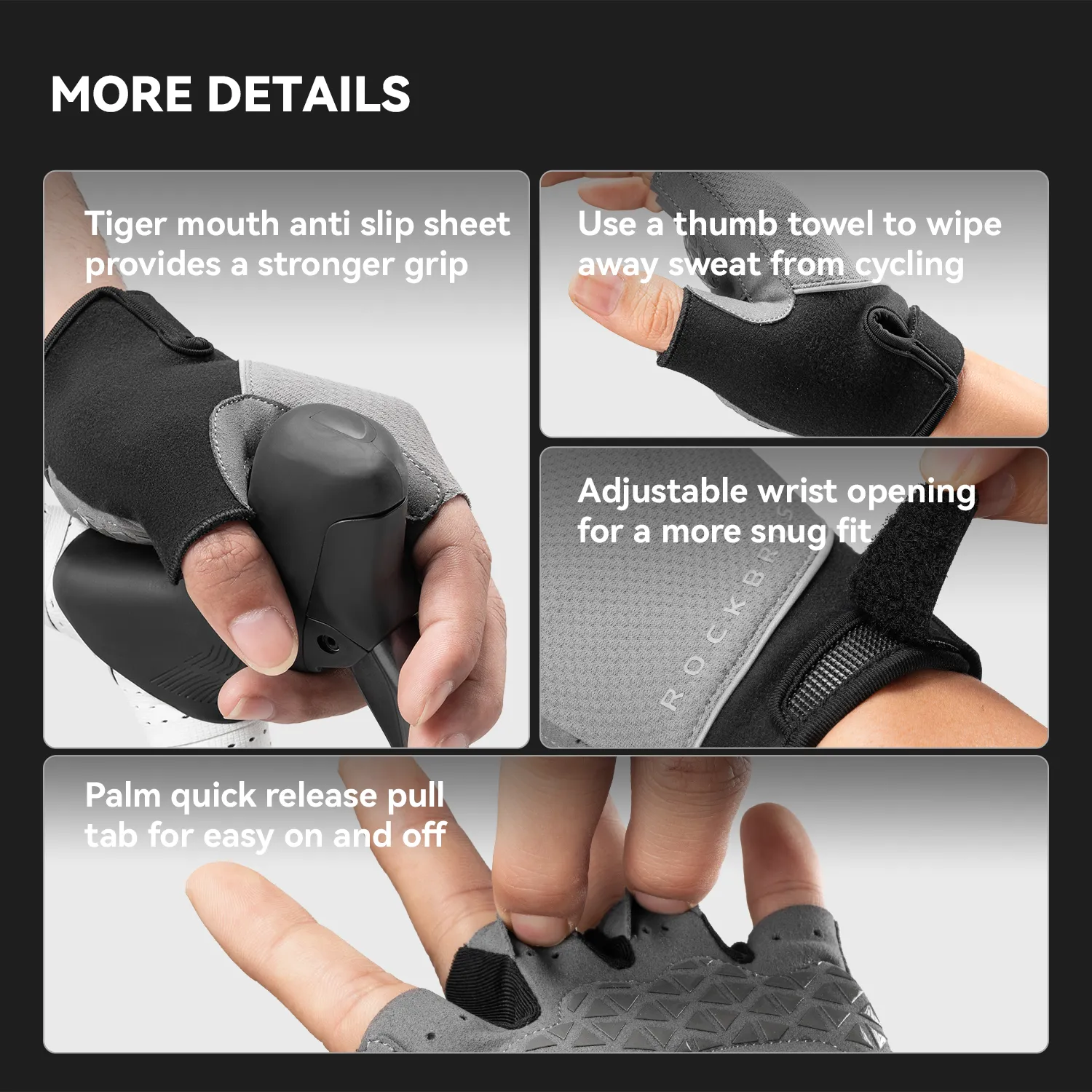 S424 Half Finger Cycling Gloves - Image 10