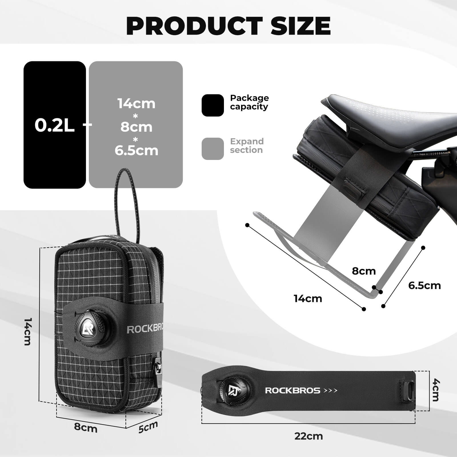 Saddle Bag with Bottle Holder - 0.8L - Image 5