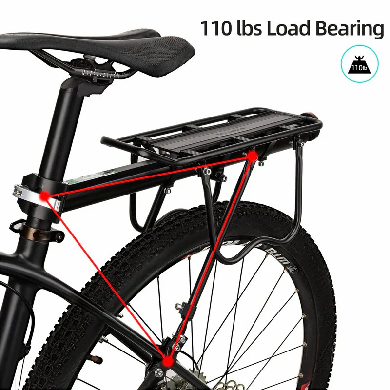 Seatpost Mounted Bike Rear Rack with Bolt-On Mount - Image 3