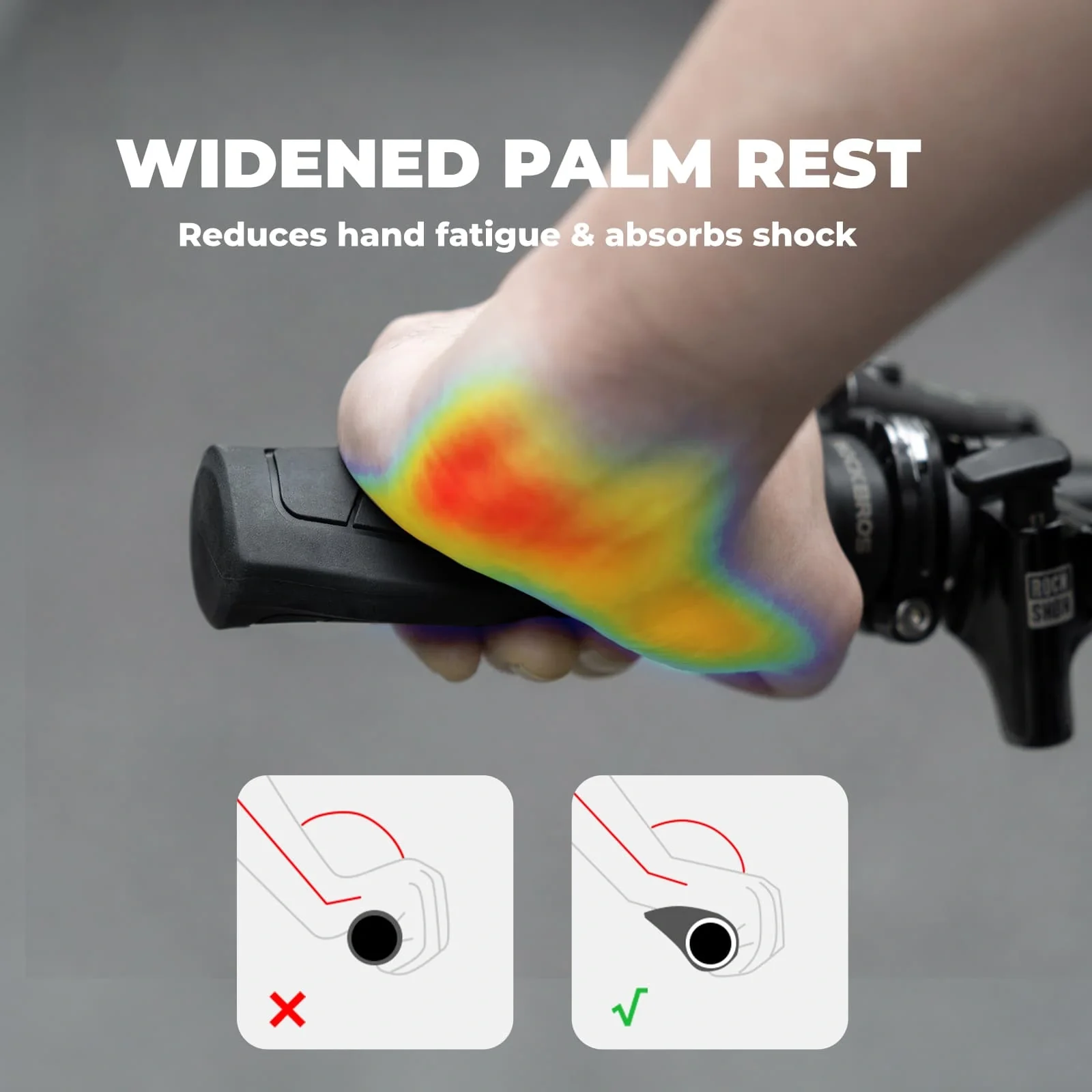 Shock-Absorbing Gel Bike Grips - Image 4