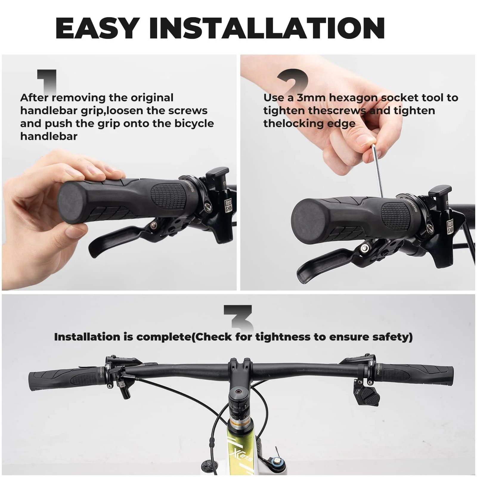Shock-Absorbing Gel Bike Grips - Image 8