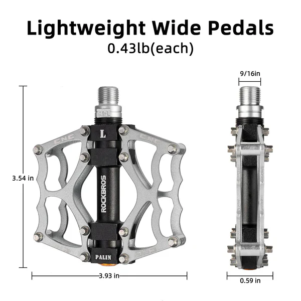 Single Bearing Aluminum Alloy Platform Pedals - Image 11