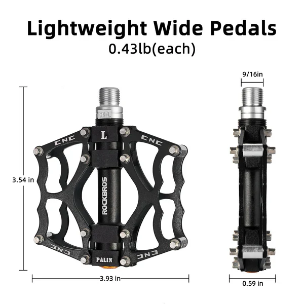 Single Bearing Aluminum Alloy Platform Pedals - Image 12