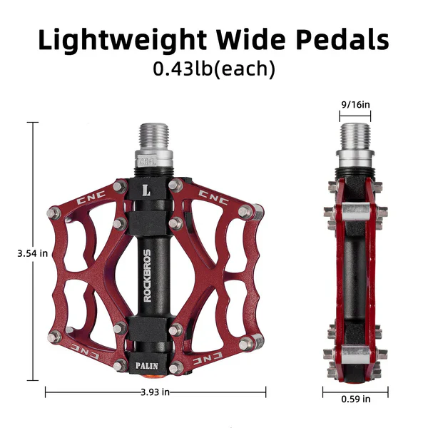 Single Bearing Aluminum Alloy Platform Pedals - Image 13
