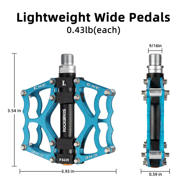 Single Bearing Aluminum Alloy Platform Pedals - Image 15