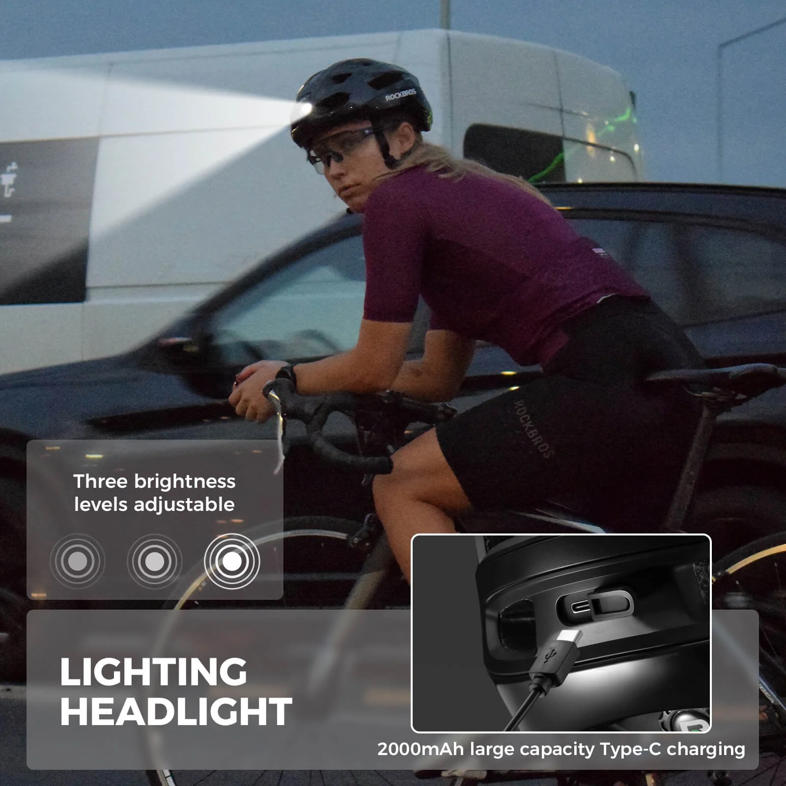 Smart Bike Helmet with Remote-Controlled Warning Lights - Image 16