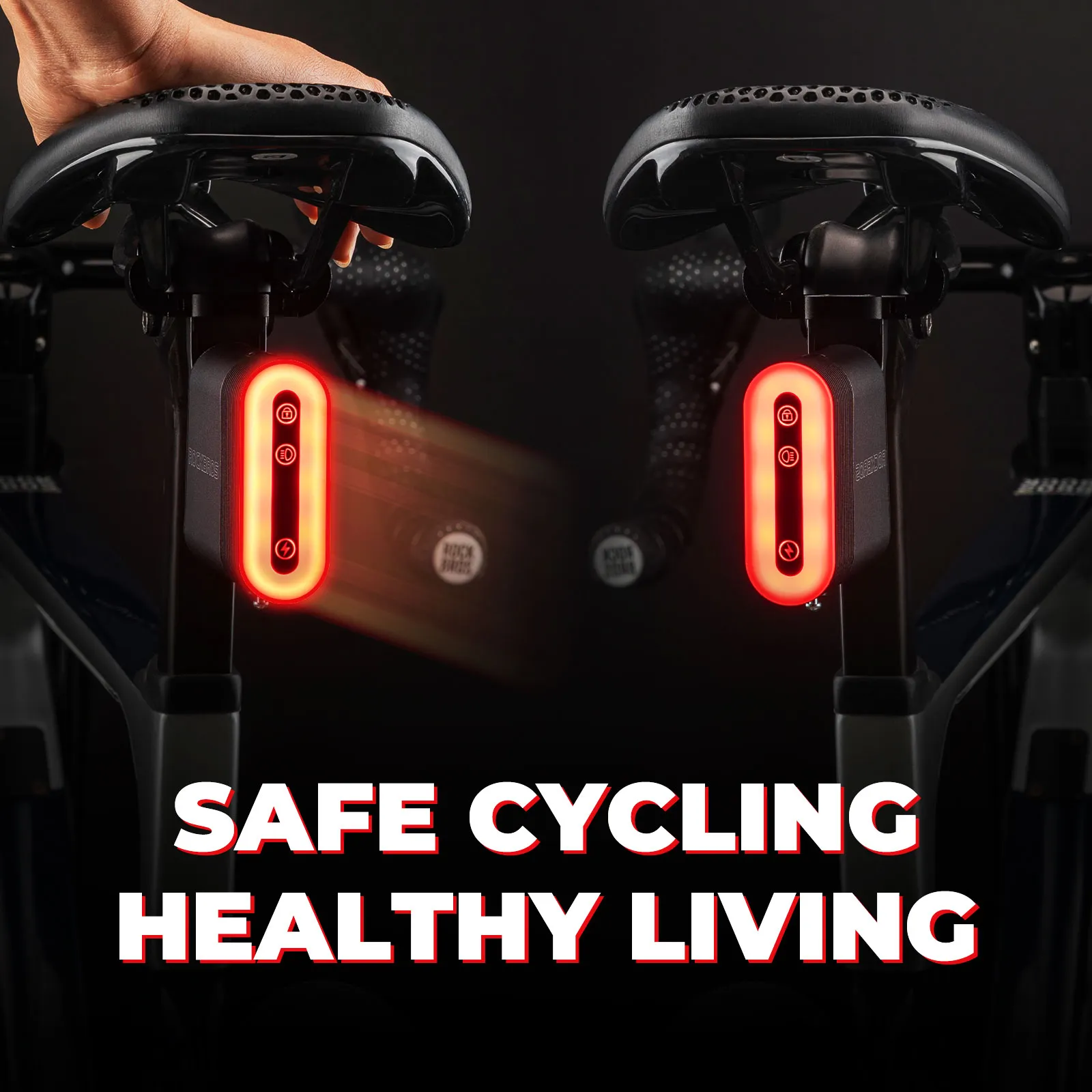 Smart Bike Tail Light with Brake Sensor & Bluetooth Lock - Image 7