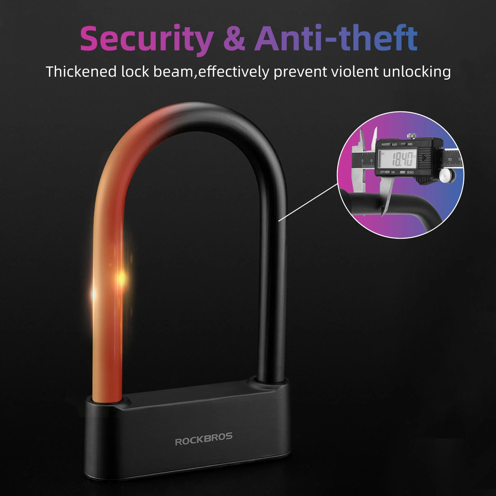 Smart Bluetooth Fingerprint U Lock - Image 6