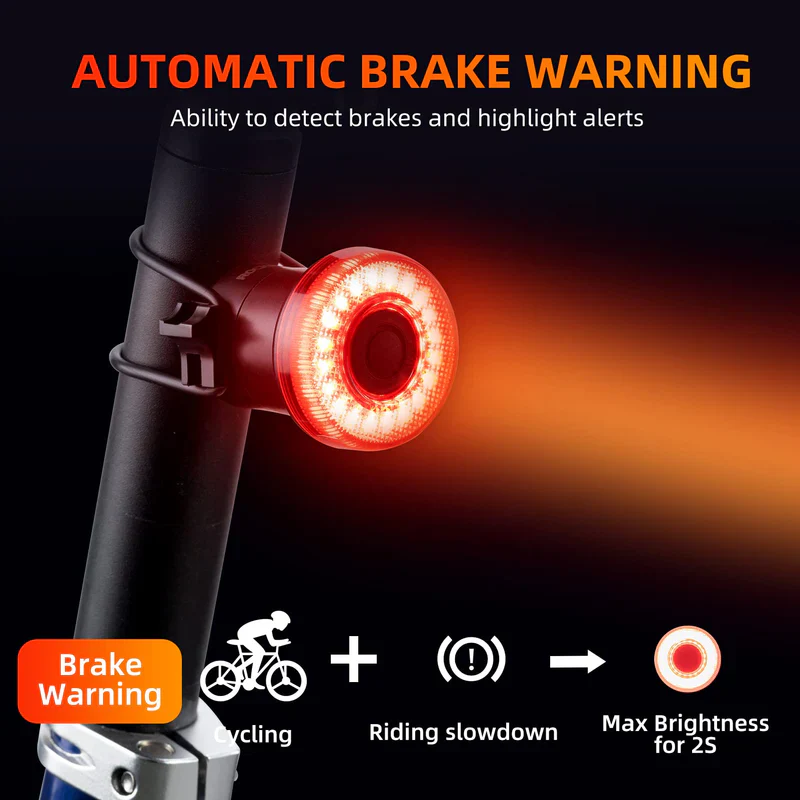 Smart Brake-Sensing Bike Tail Light - Image 6
