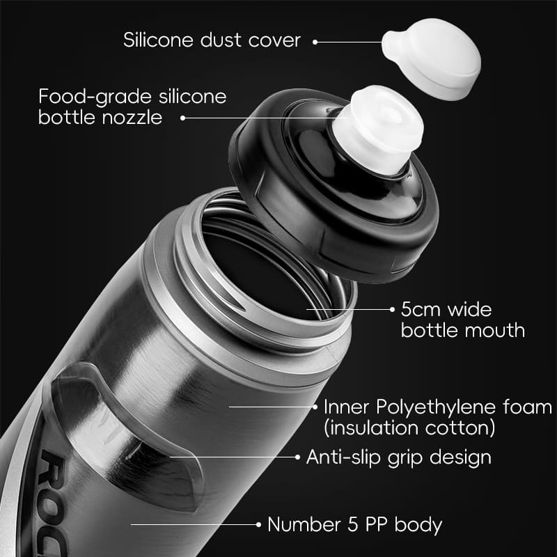 Soft Squeeze Insulated Cycling Water Bottle-21oz - Image 6