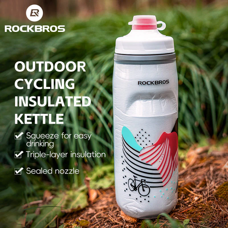 Soft Squeeze Insulated Cycling Water Bottle-21oz - Image 9