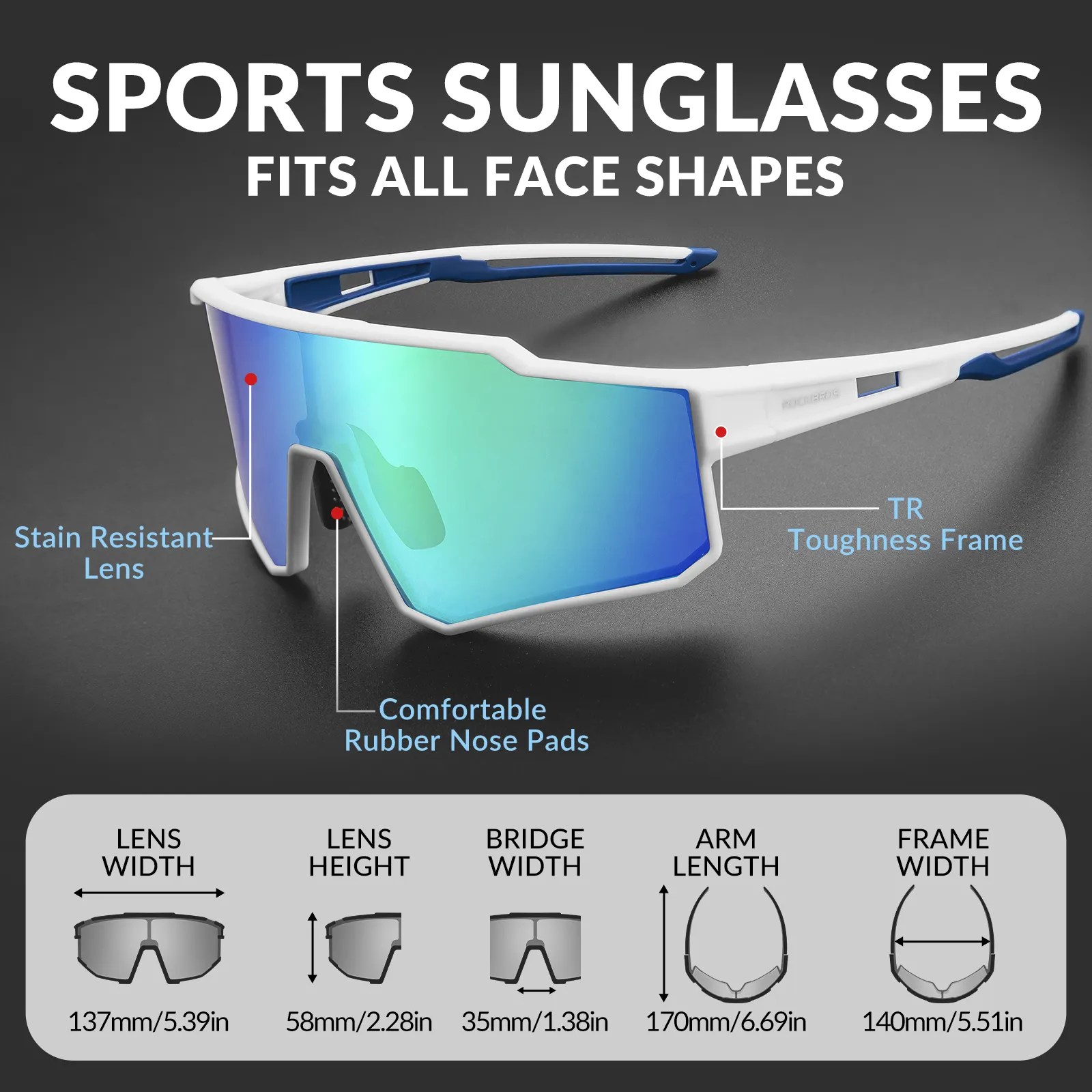 SP316 Polarized Cycling Sunglasses - Image 9
