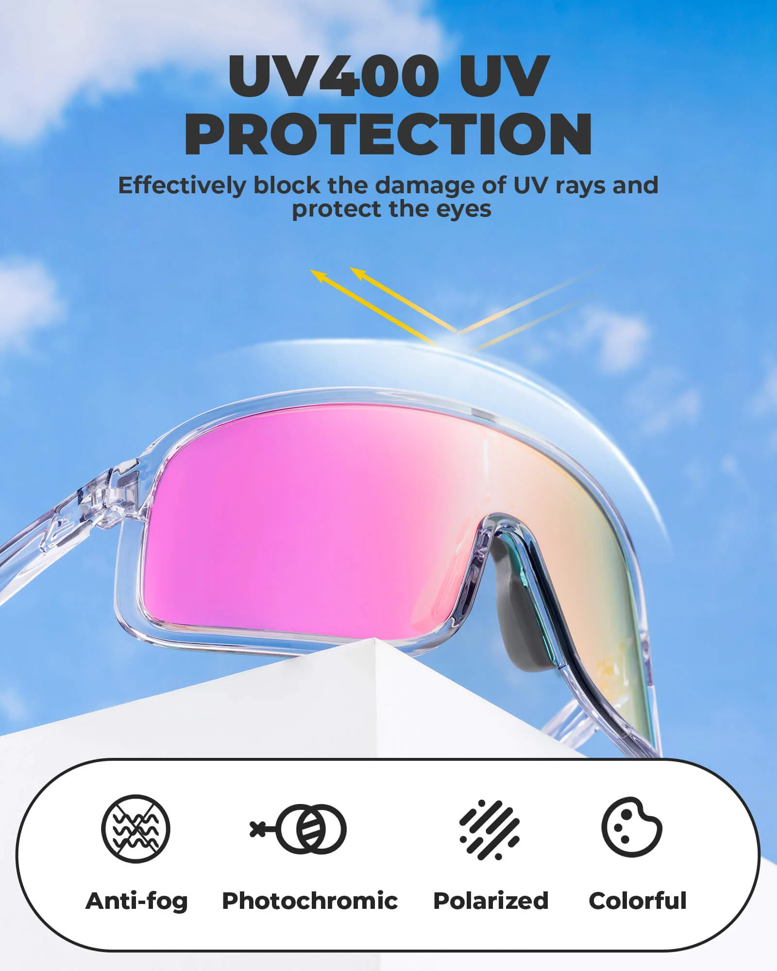 SP350 Photochromic Cycling Glasses - Image 20