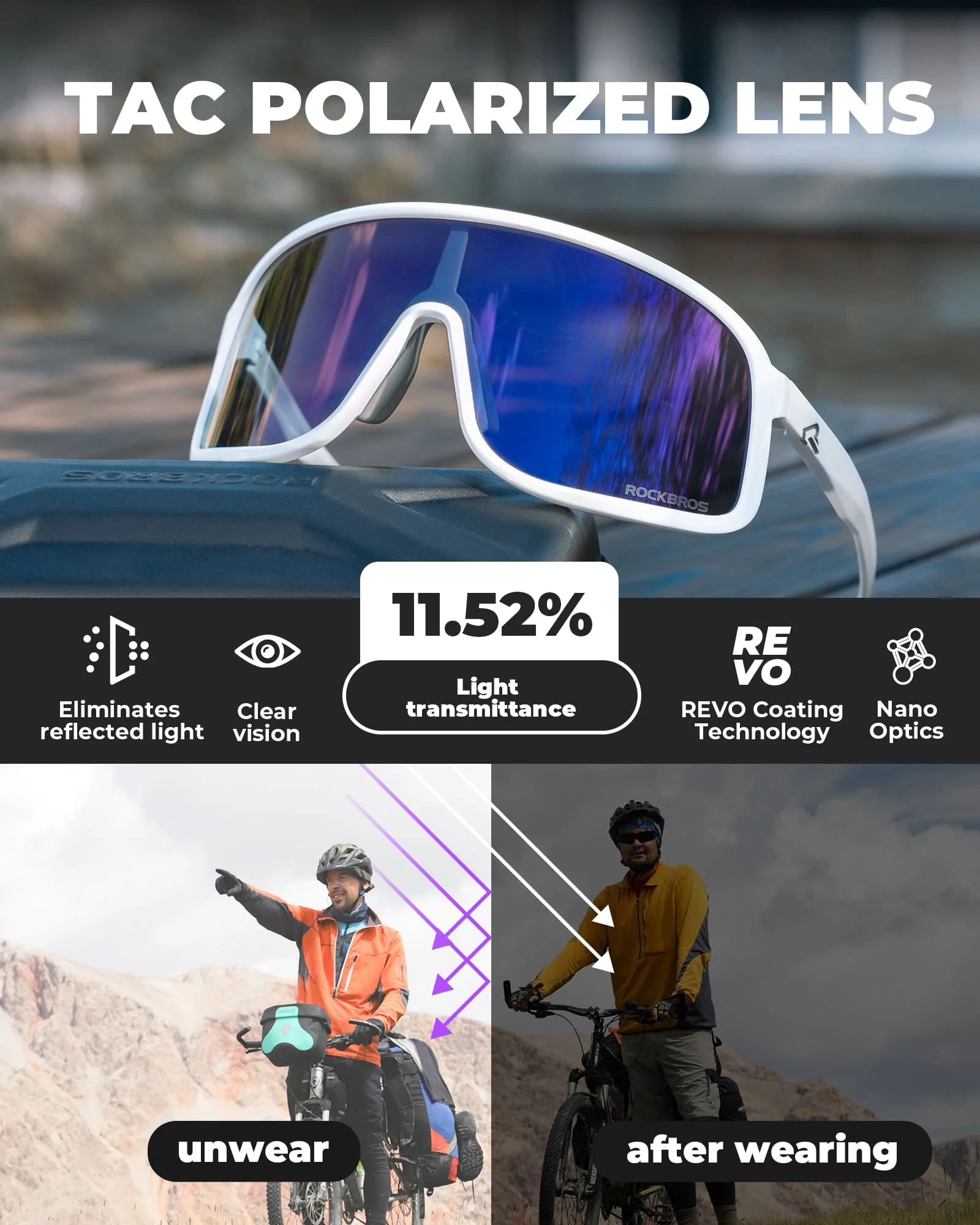 SP350 Polarized Cycling Glasses - Image 10