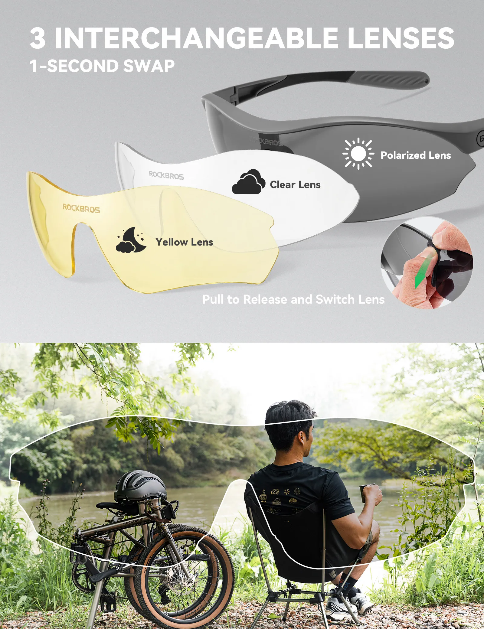 SP402 Polarized Cycling Sunglasses - Image 9