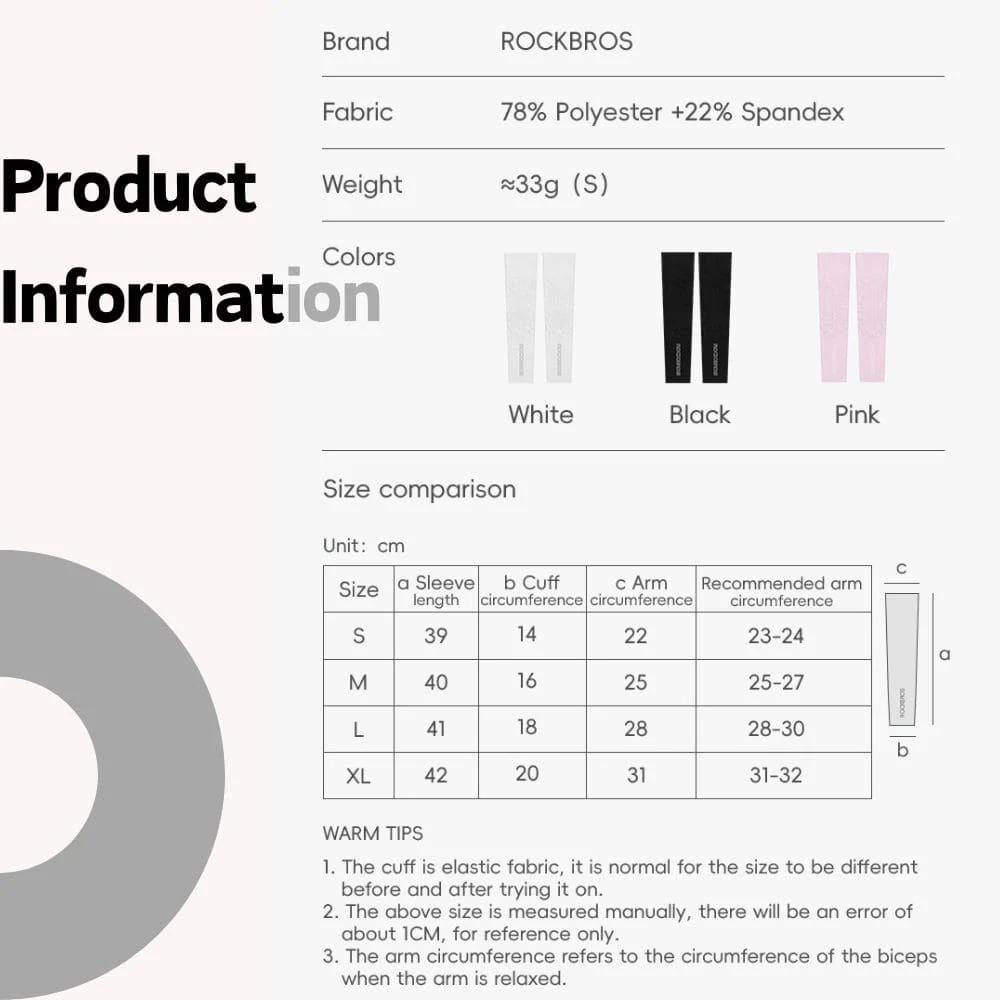 UV Sun Protection Arm Sleeves for Sports - Image 10