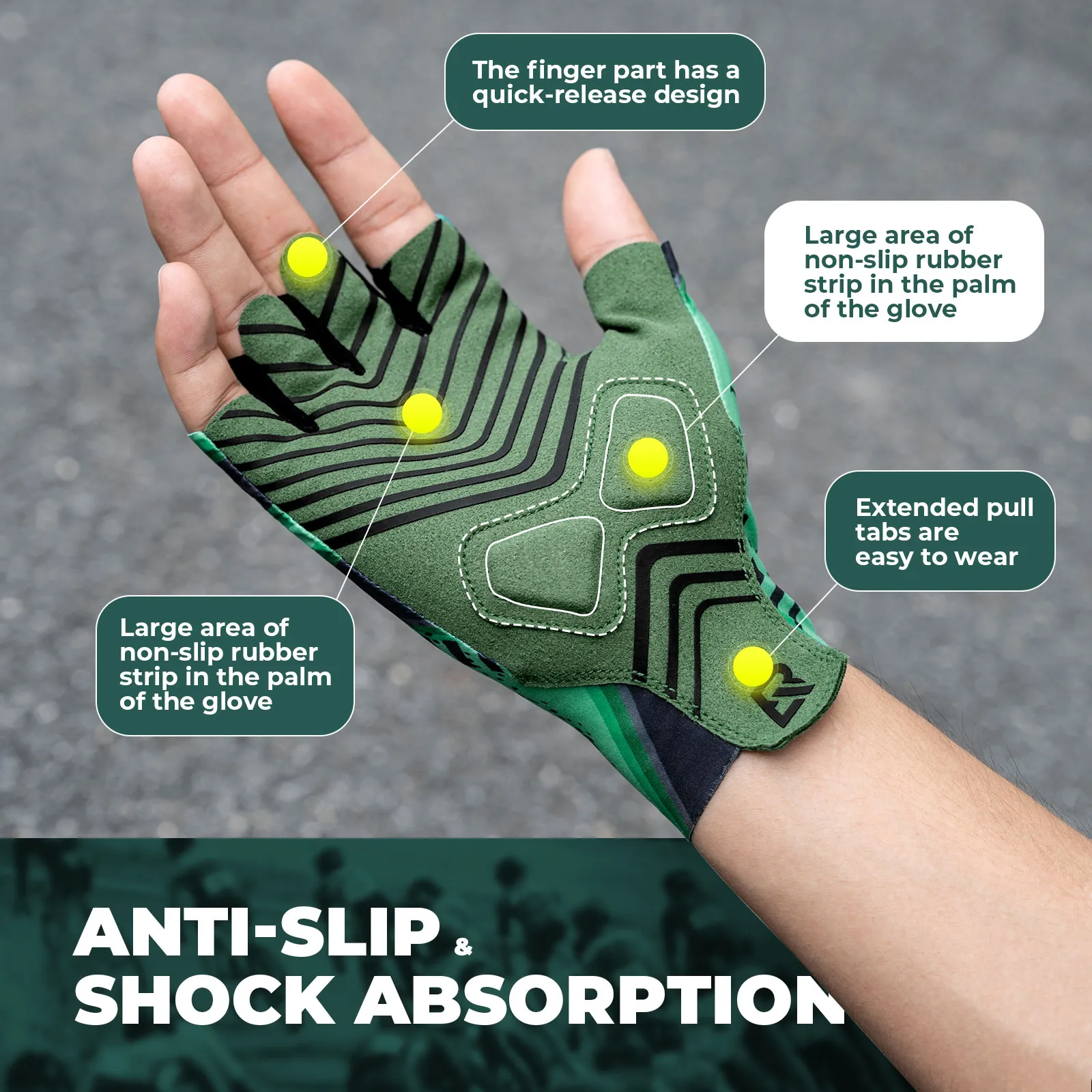 Summer Half Finger Cycling Gloves - Image 4
