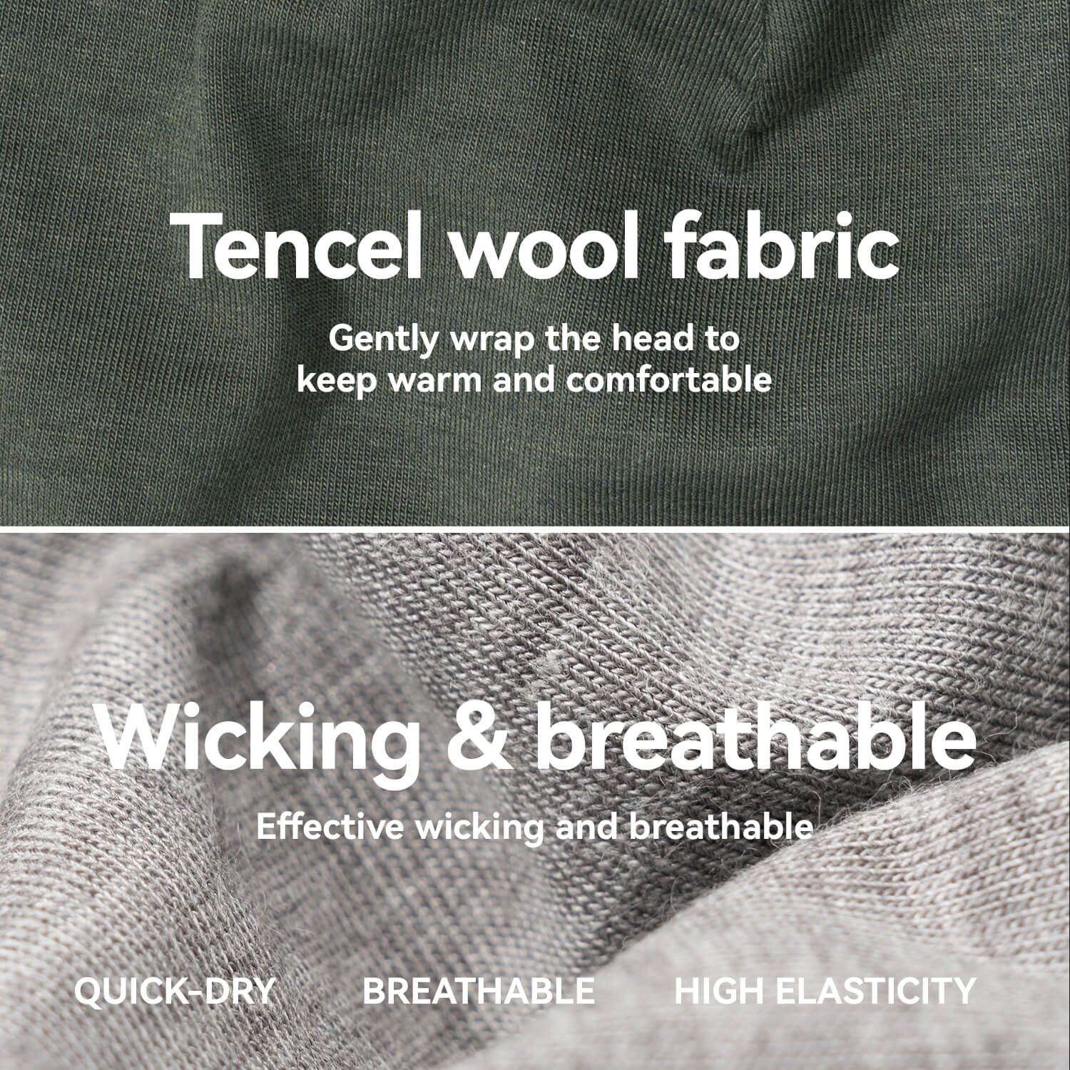 Tencel Merino Wool Thermal Skull Cap - Image 10