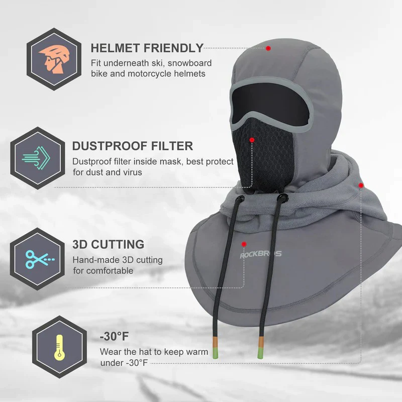Thermal Fleece Ski Balaclava - Image 3