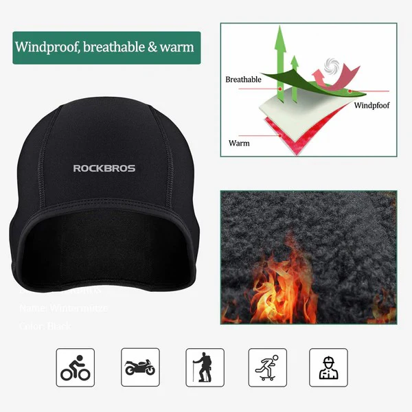 Thermal Skull Cap Helmet Liner - Image 2