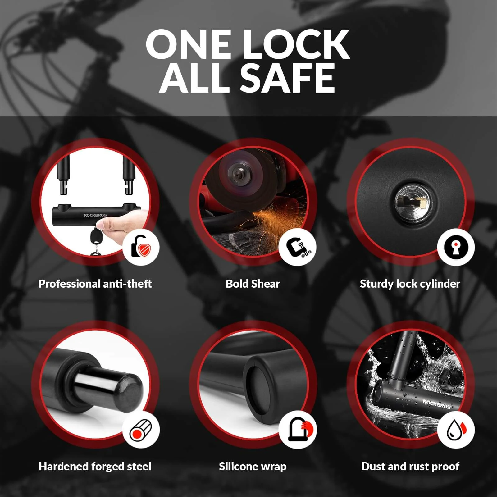 Thickened Anti-Cut U-Lock - Image 4