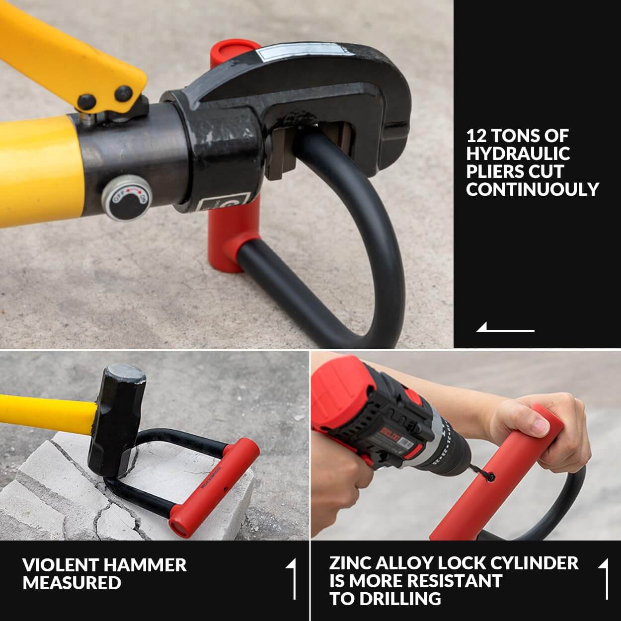 Thickened Anti-Cut U-Lock - Image 8