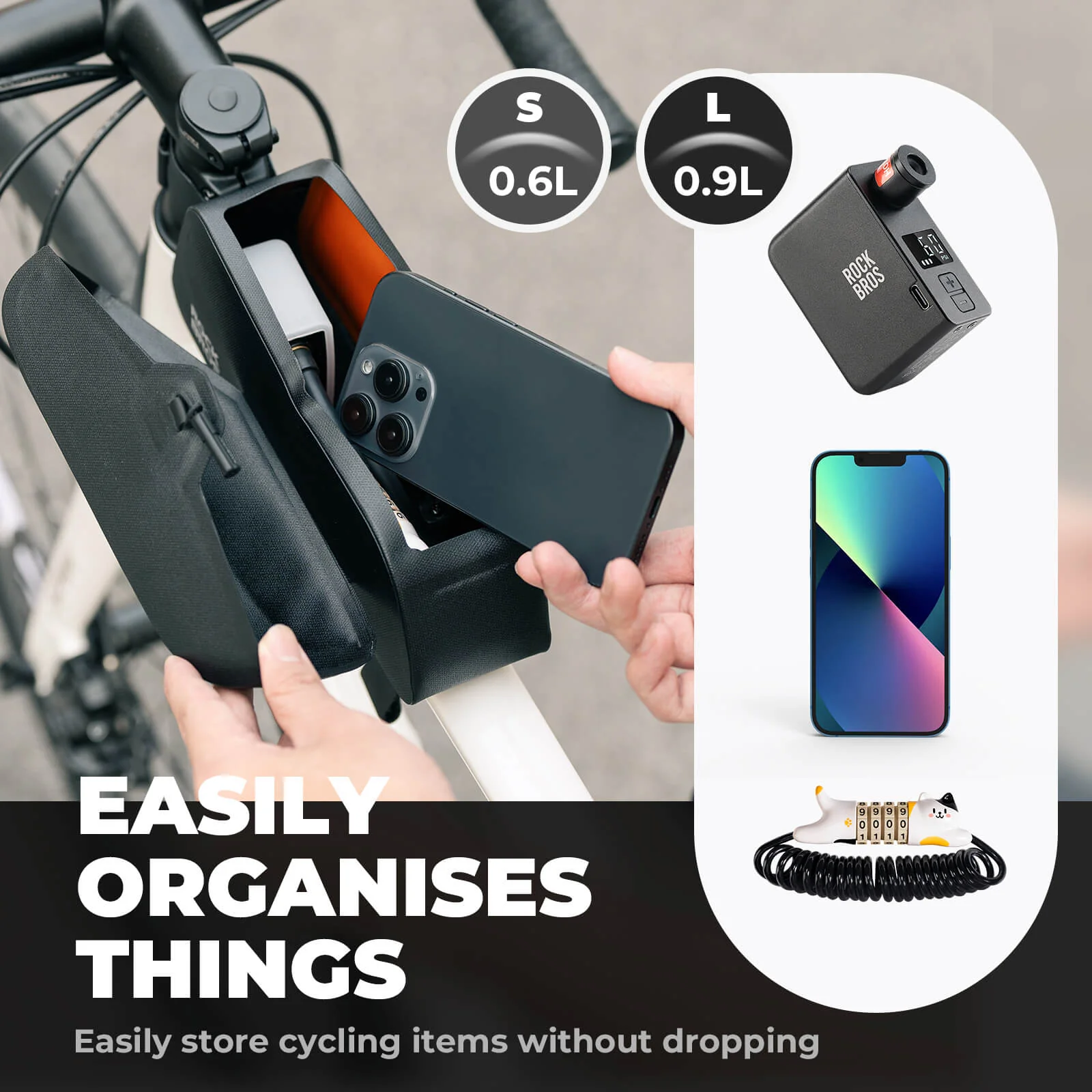 Top Tube Bike Frame Bag Magnetic 100% Waterproof - Image 11