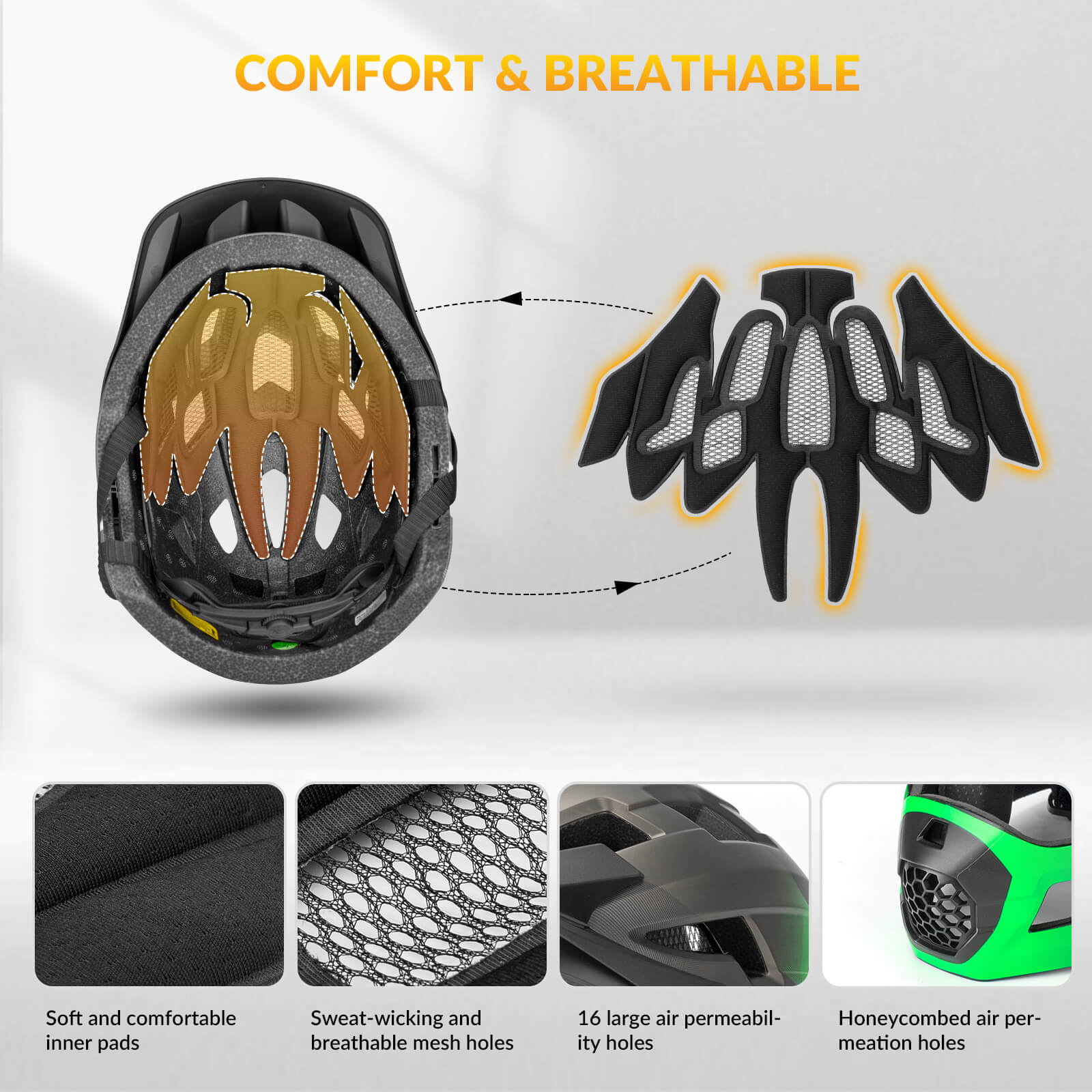 TS-61 Kids Full-Face Bike Helmet - Image 13