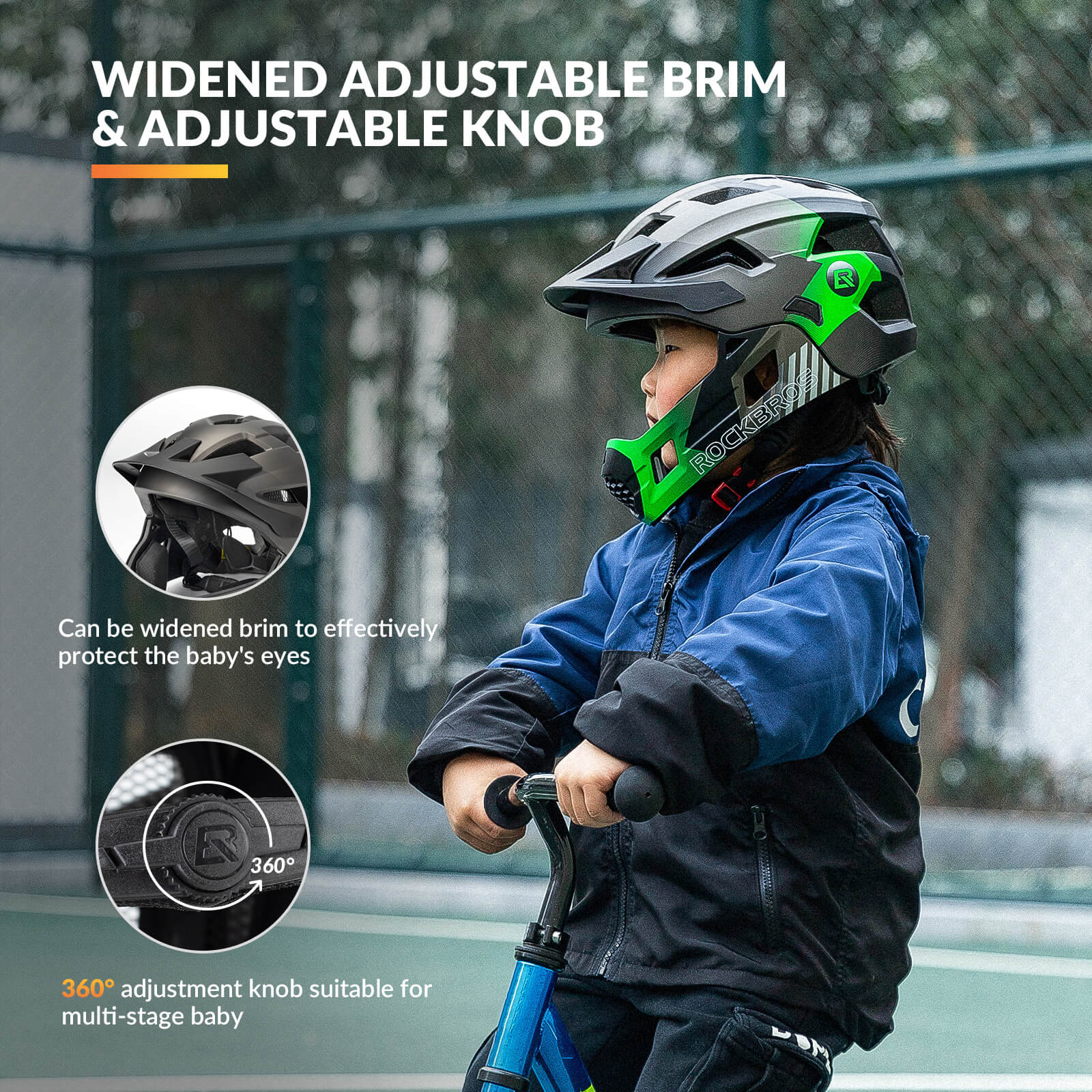 TS-61 Kids Full-Face Bike Helmet - Image 16