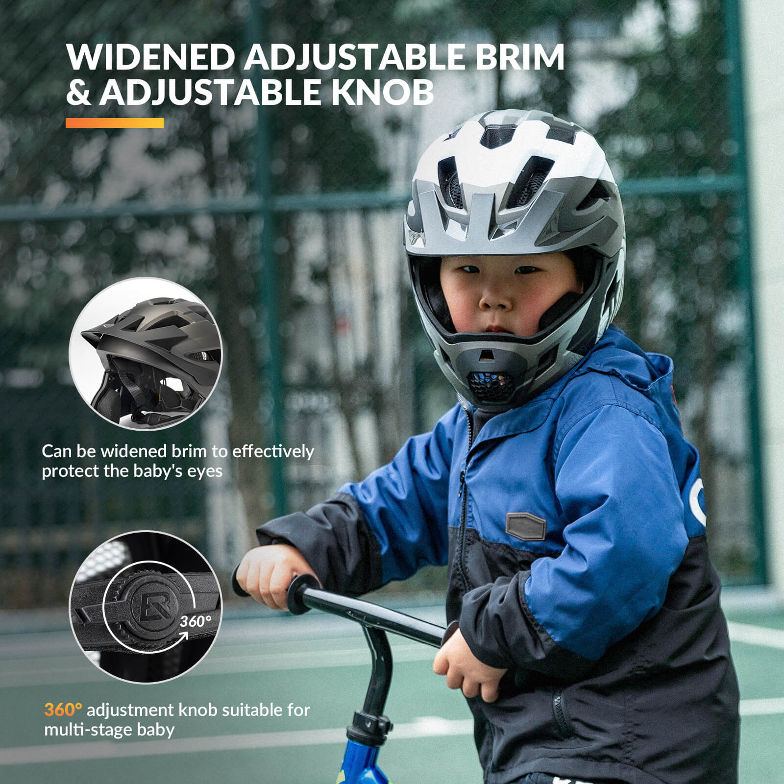 TS-61 Kids Full-Face Bike Helmet - Image 17