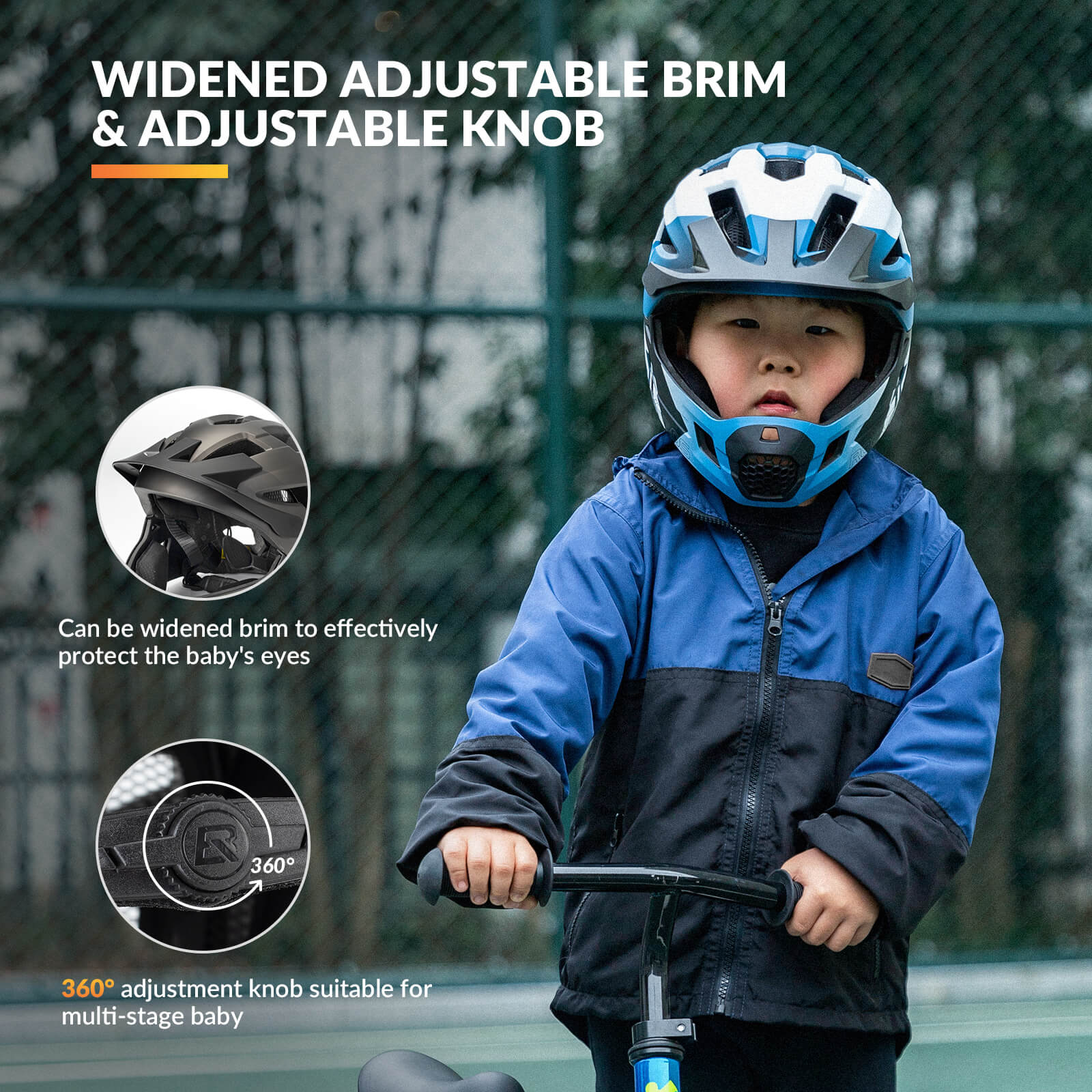 TS-61 Kids Full-Face Bike Helmet - Image 18