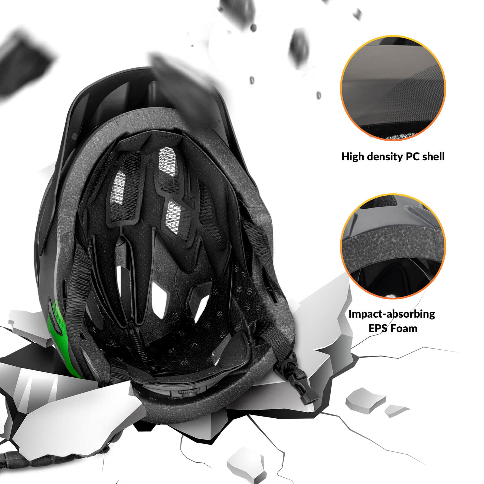 TS-61 Kids Full-Face Bike Helmet - Image 4