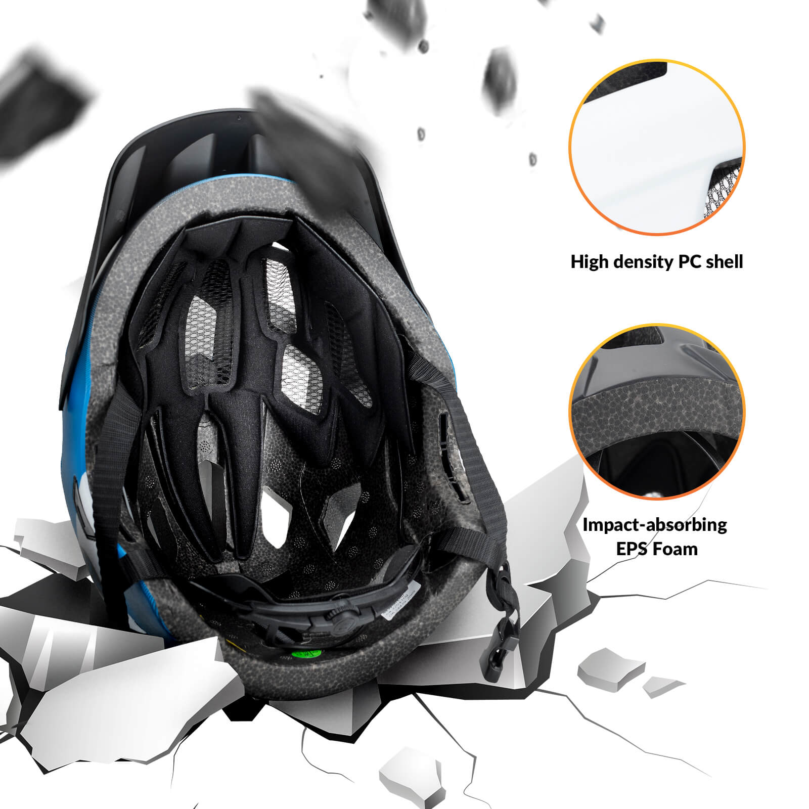 TS-61 Kids Full-Face Bike Helmet - Image 5