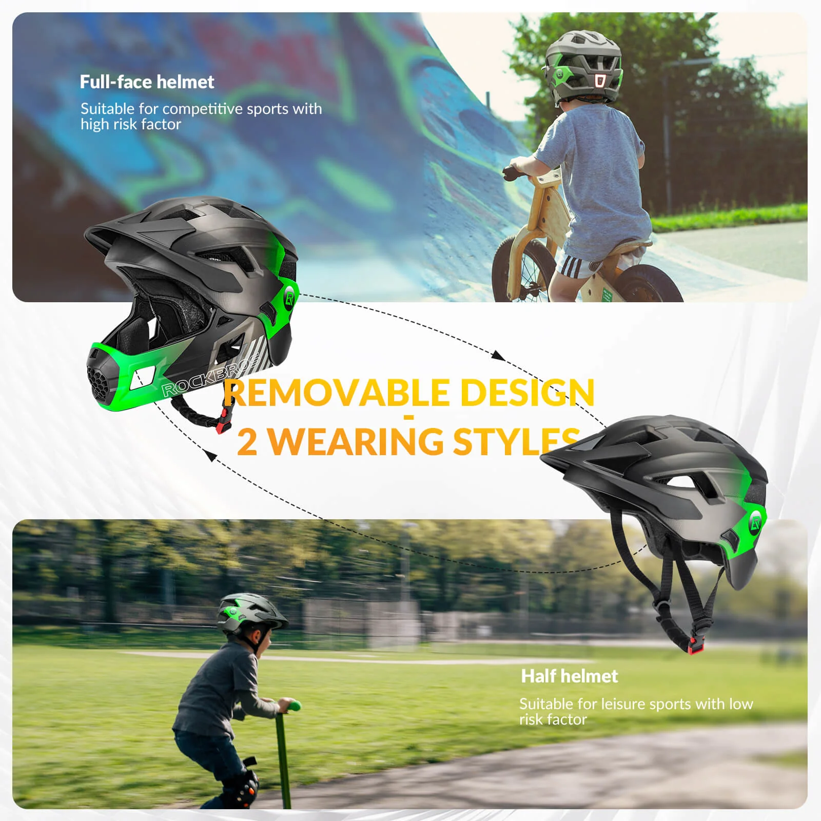 TS-61 Kids Full-Face Bike Helmet - Image 9