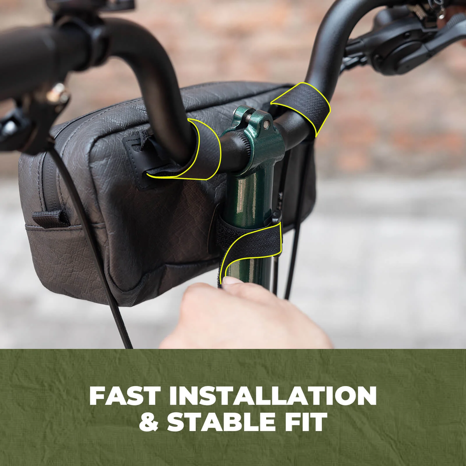 Bike Handlebar Bag with Shoulder Strap - 1.5L - Image 6
