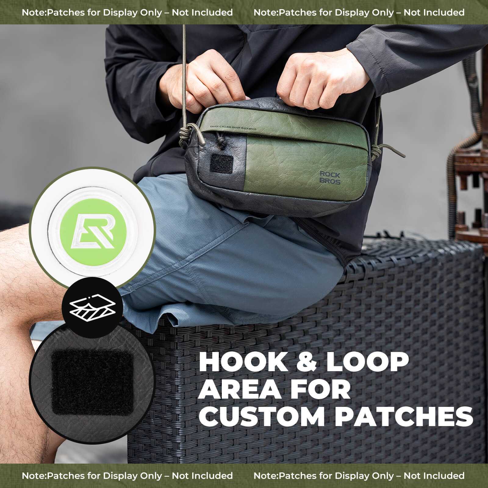 Bike Handlebar Bag with Shoulder Strap - 1.5L - Image 7