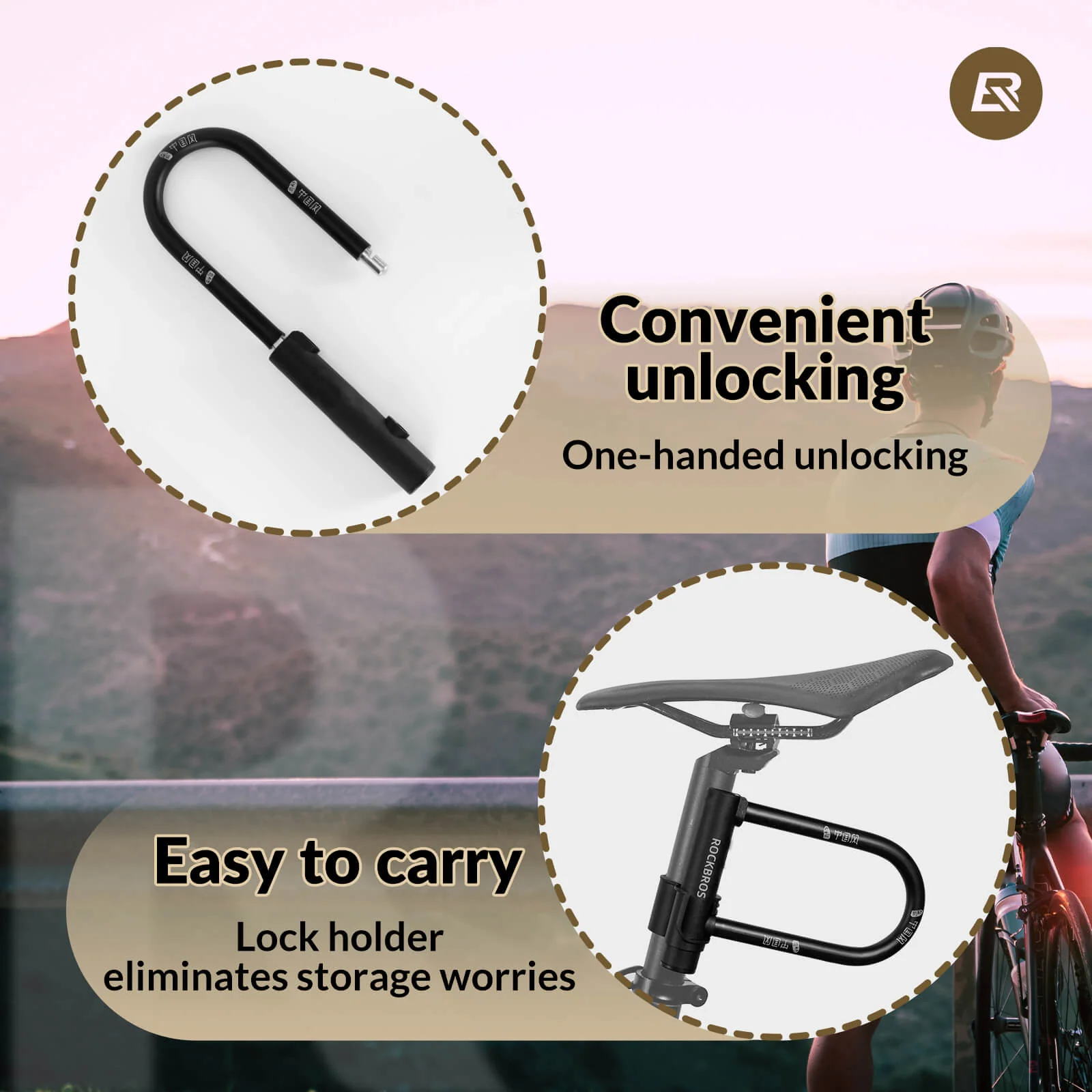 U-Lock Bike Lock for Secure Bicycle Protection - Image 4