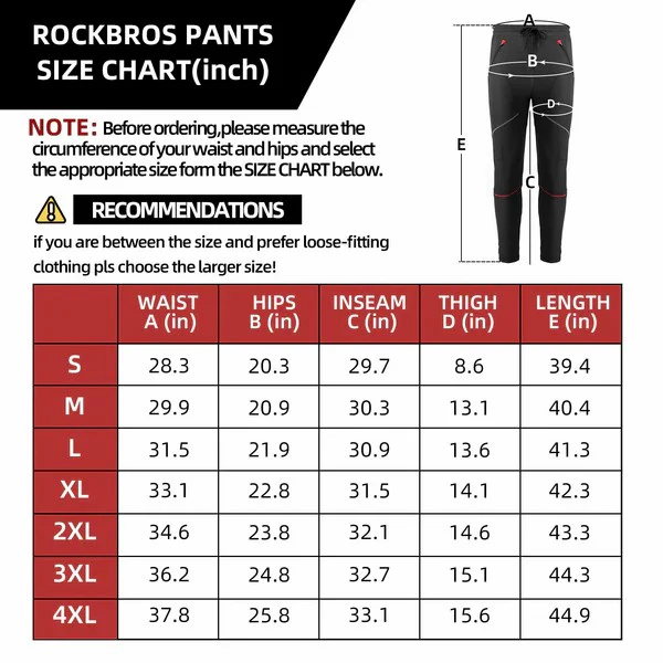 Unisex Fleece Lined Thermal Cycling Pants - Image 6