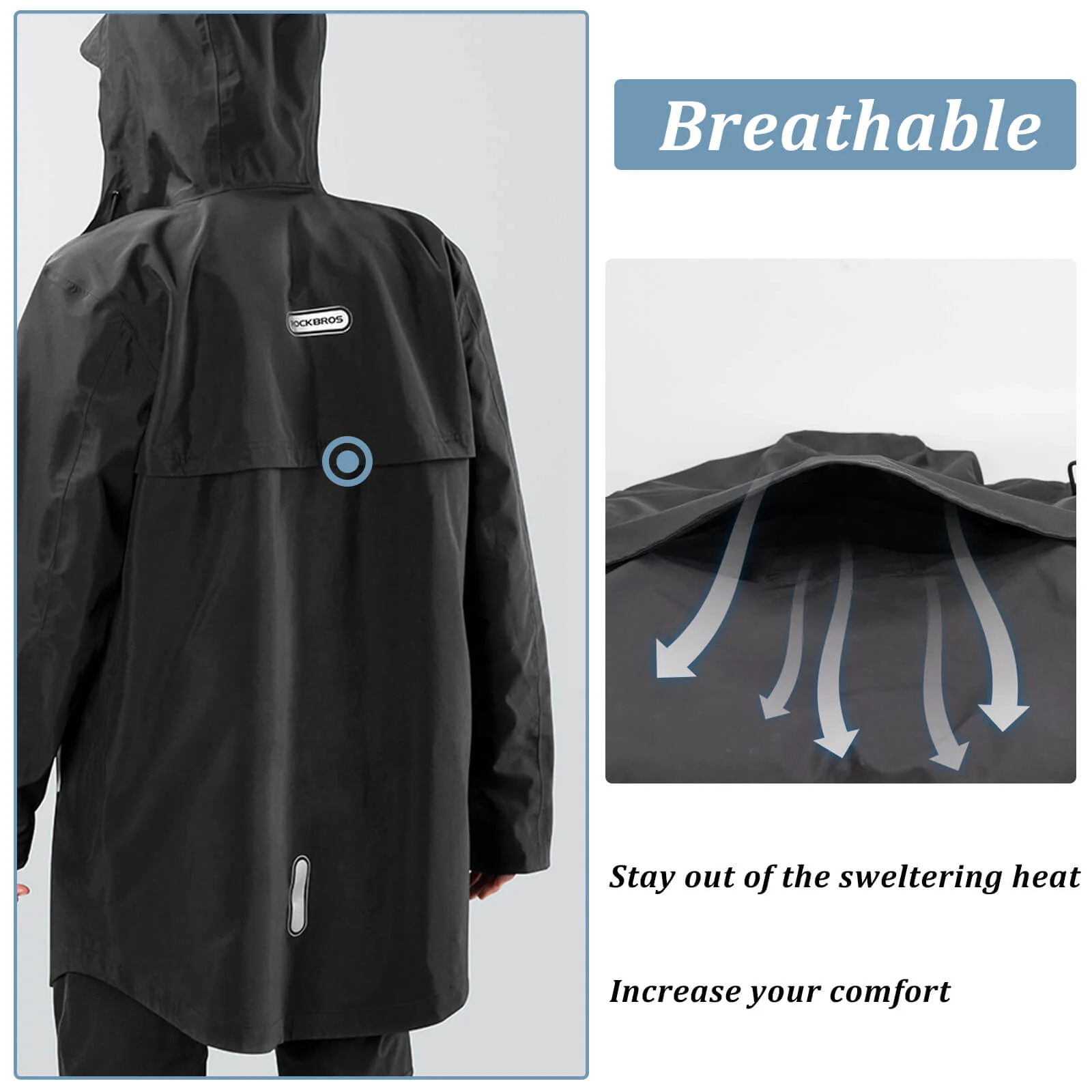 Unisex Long Waterproof Raincoat - Image 2