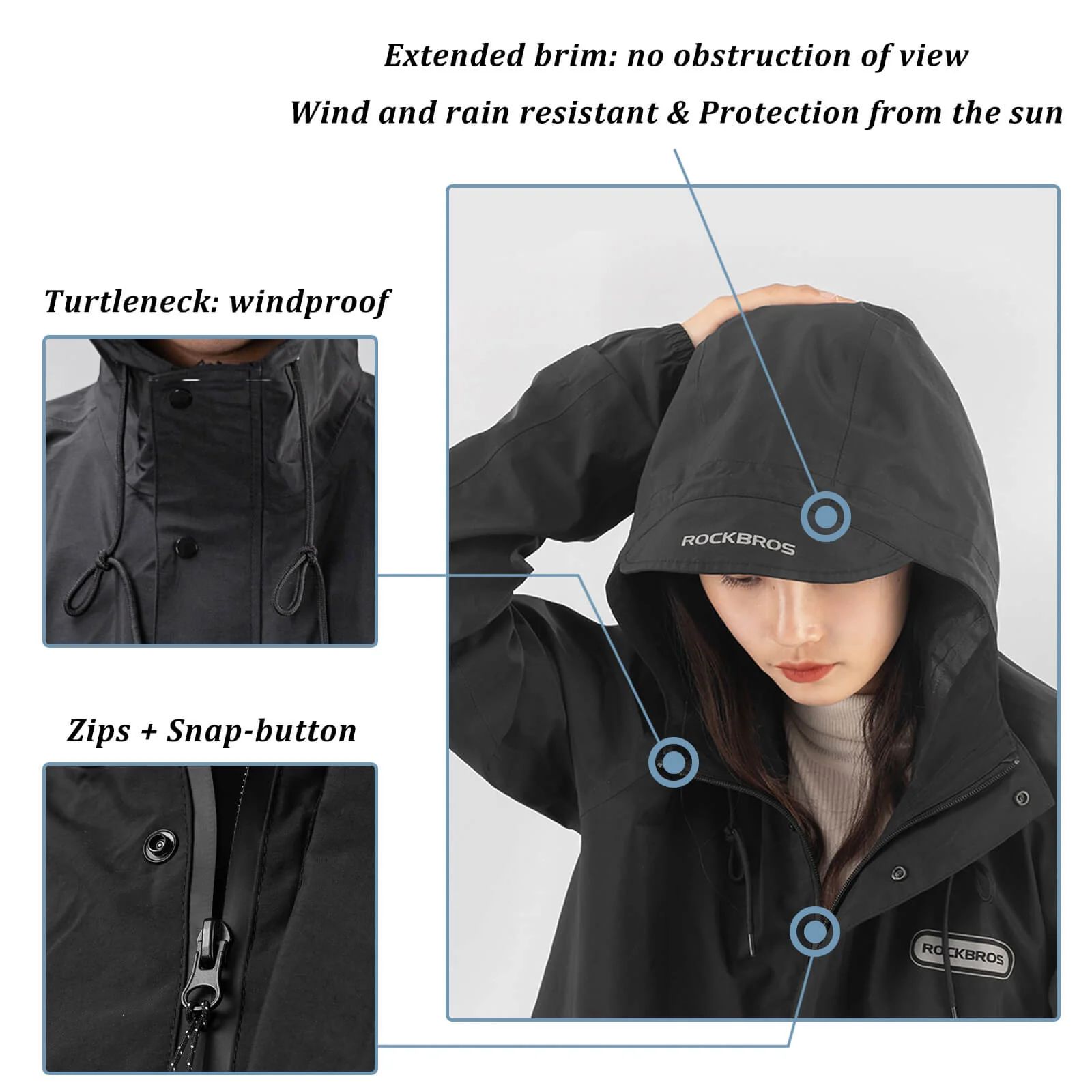 Unisex Long Waterproof Raincoat - Image 4