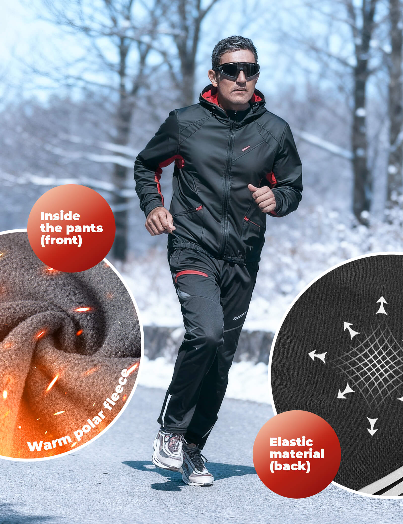 Unisex Thermal Winter Cycling Jacket - Image 5